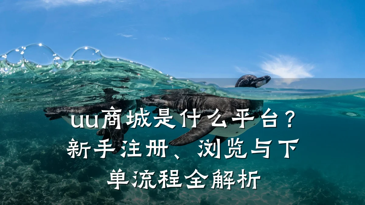 uu商城是什么平台？新手注册、浏览与下单流程全解析