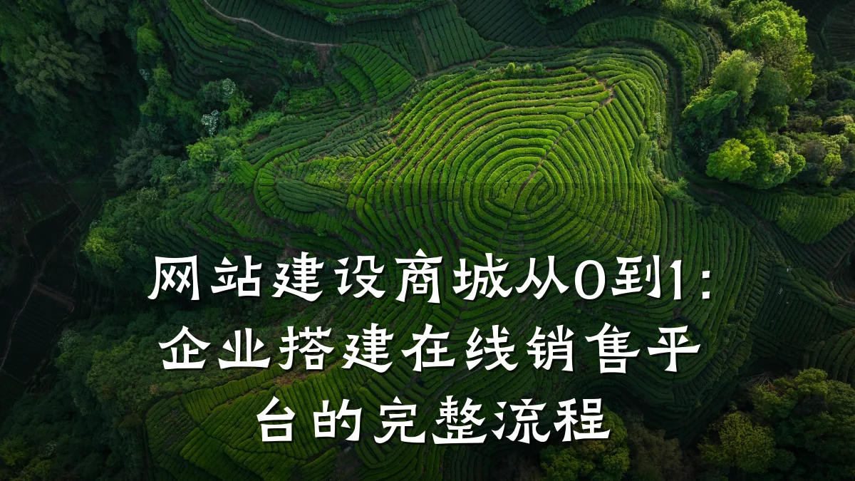 网站建设商城从0到1:企业搭建在线销售平台的完整流程