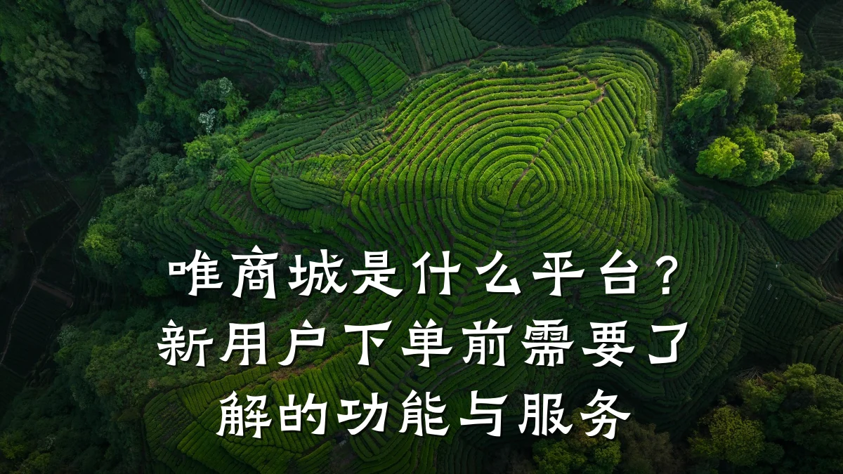 唯商城是什么平台?新用户下单前需要了解的功能与服务