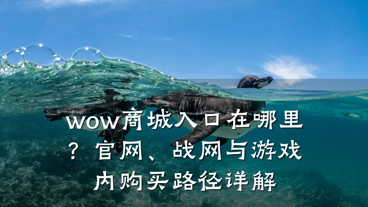 wow商城入口在哪里？官网、战网与游戏内购买路径详解