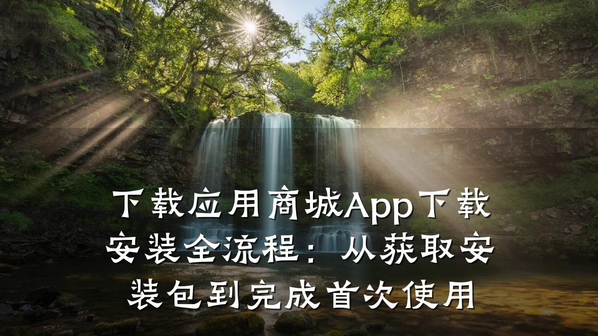 下载应用商城App下载安装全流程:从获取安装包到完成首次使用