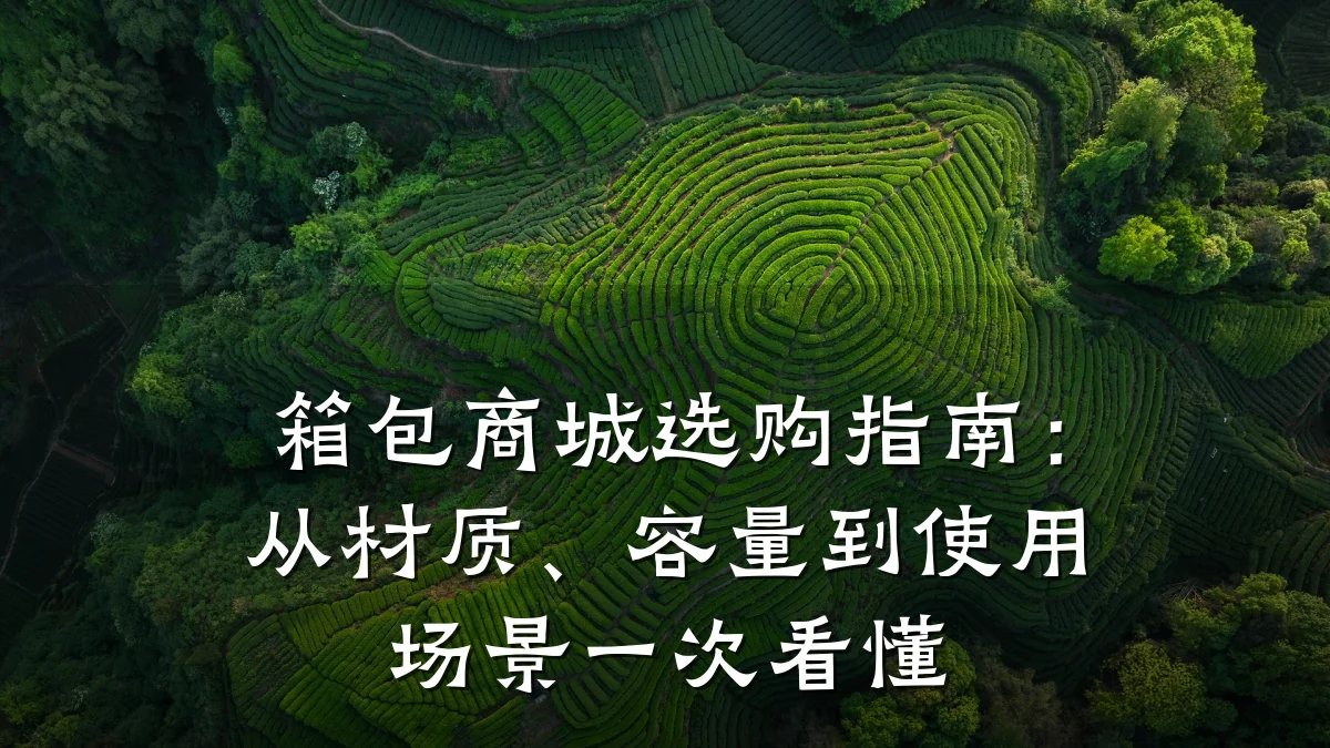 箱包商城选购指南：从材质、容量到使用场景一次看懂