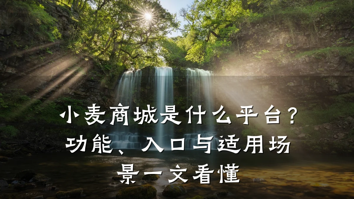 小麦商城是什么平台?功能、入口与适用场景一文看懂
