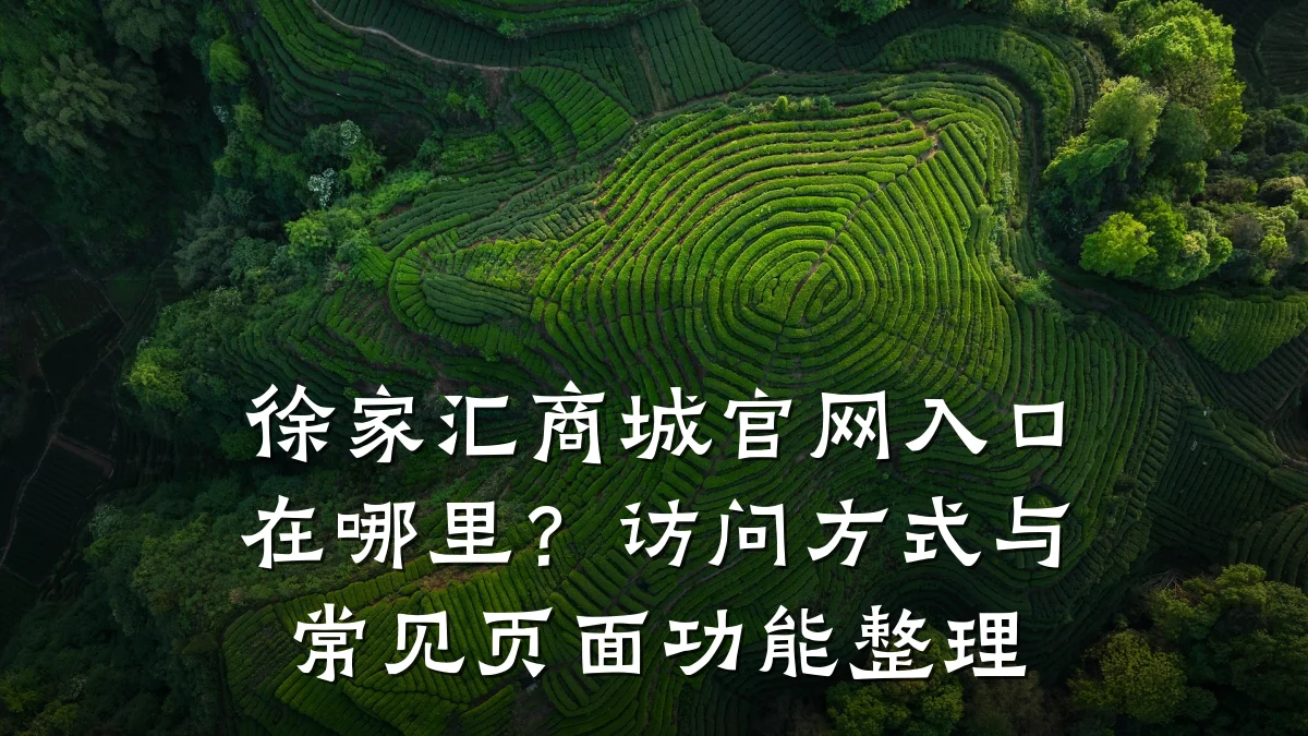 徐家汇商城官网入口在哪里?访问方式与常见页面功能整理