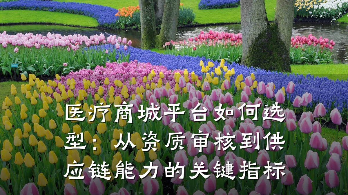 医疗商城平台如何选型：从资质审核到供应链能力的关键指标