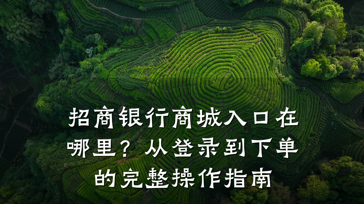 招商银行商城入口在哪里？从登录到下单的完整操作指南