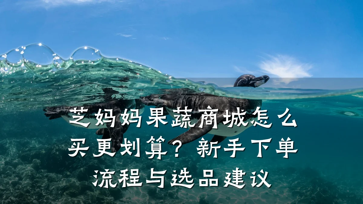 芝妈妈果蔬商城怎么买更划算？新手下单流程与选品建议