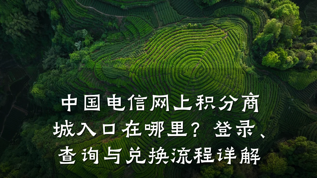 中国电信网上积分商城入口在哪里？登录、查询与兑换流程详解