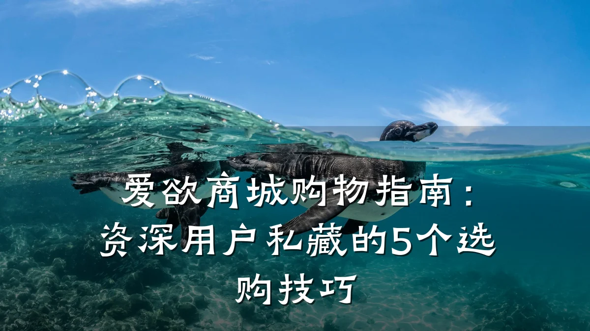 爱欲商城购物指南：资深用户私藏的5个选购技巧
