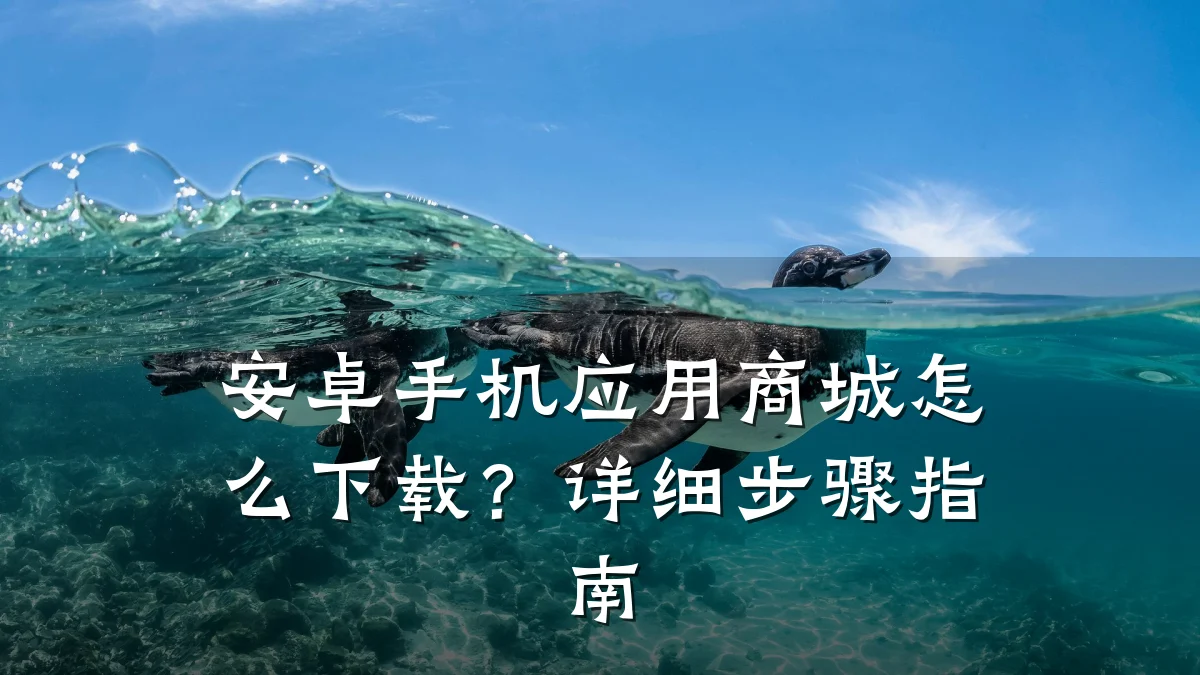 安卓手机应用商城怎么下载？详细步骤指南
