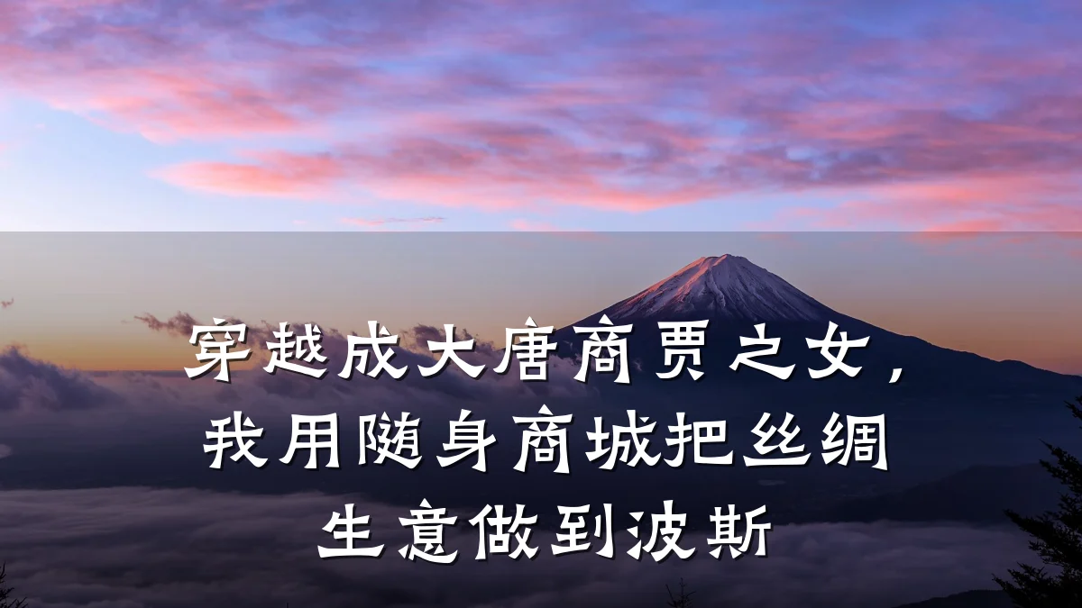 穿越成大唐商贾之女,我用随身商城把丝绸生意做到波斯