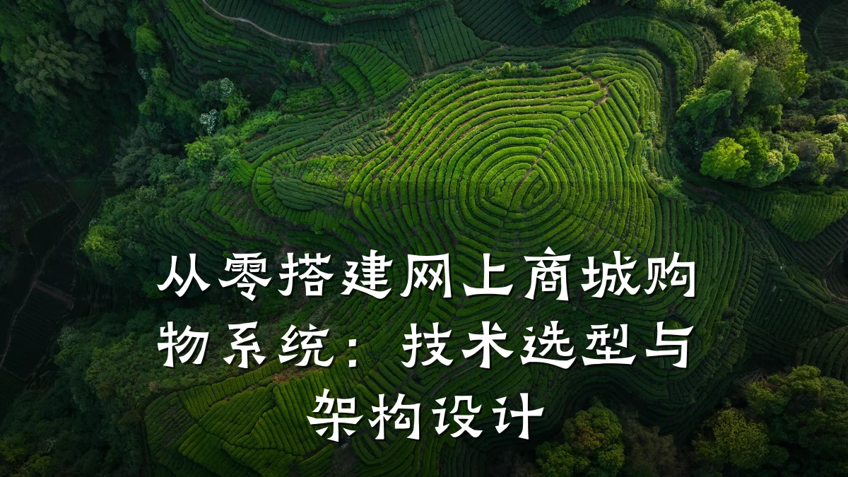 从零搭建网上商城购物系统：技术选型与架构设计