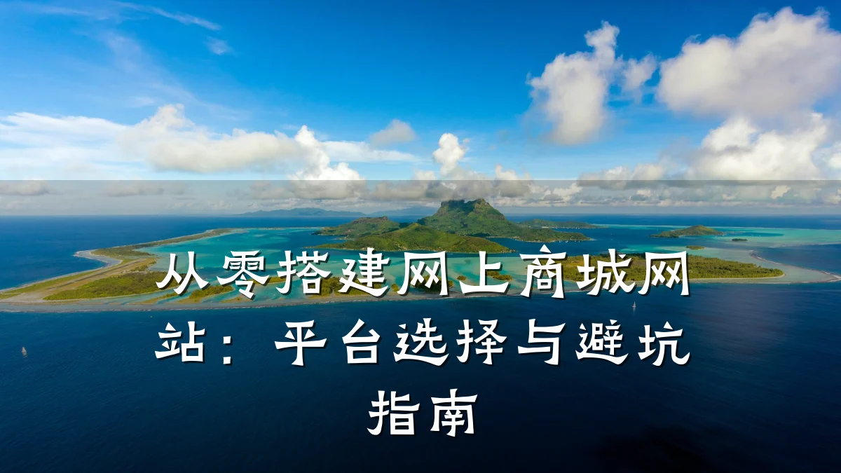 从零搭建网上商城网站：平台选择与避坑指南