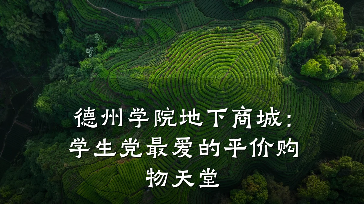 德州学院地下商城:学生党最爱的平价购物天堂