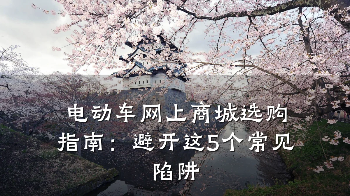 电动车网上商城选购指南：避开这5个常见陷阱
