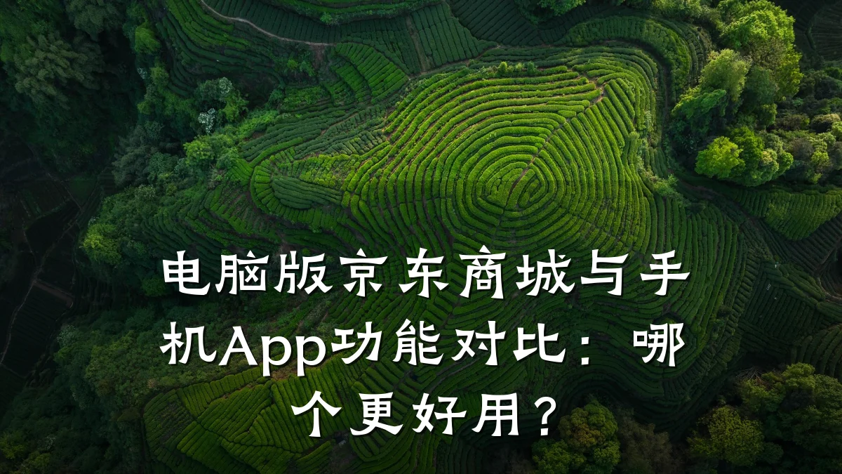电脑版京东商城与手机App功能对比：哪个更好用？