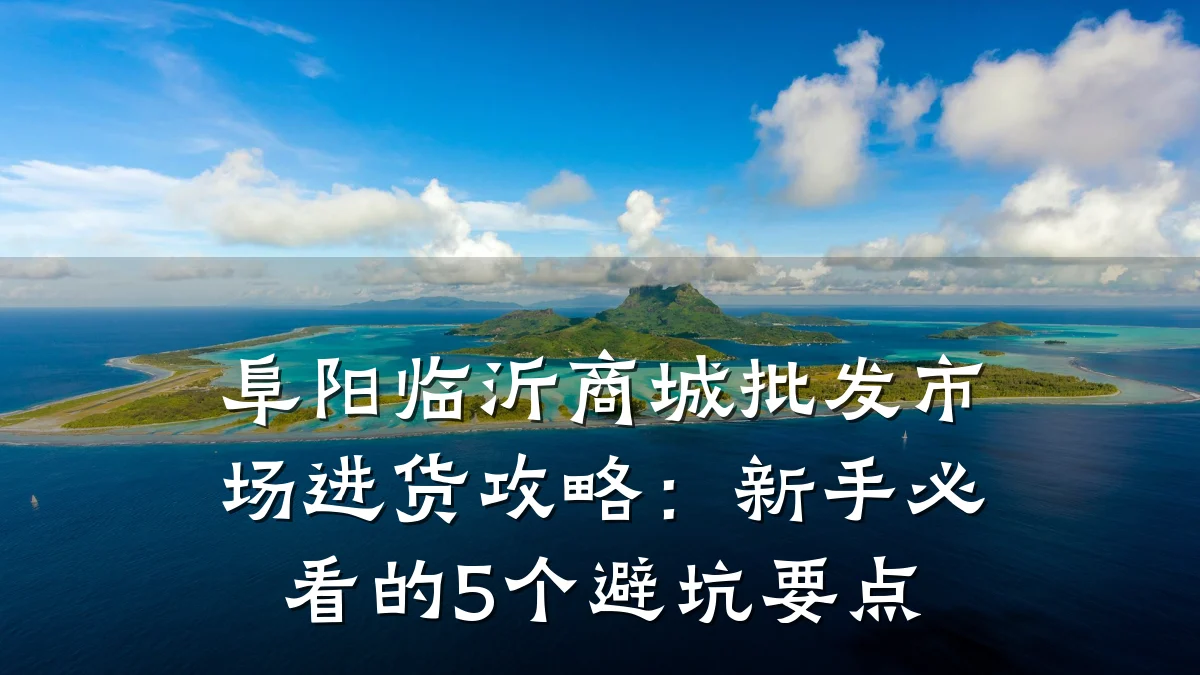 阜阳临沂商城批发市场进货攻略：新手必看的5个避坑要点