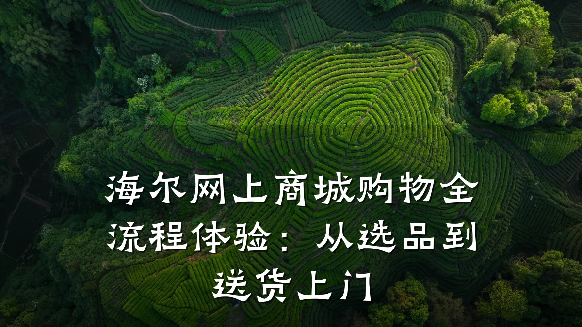 海尔网上商城购物全流程体验:从选品到送货上门