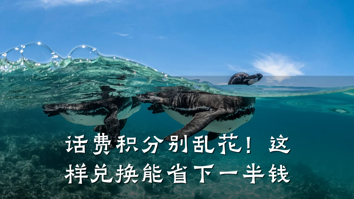 话费积分别乱花！这样兑换能省下一半钱