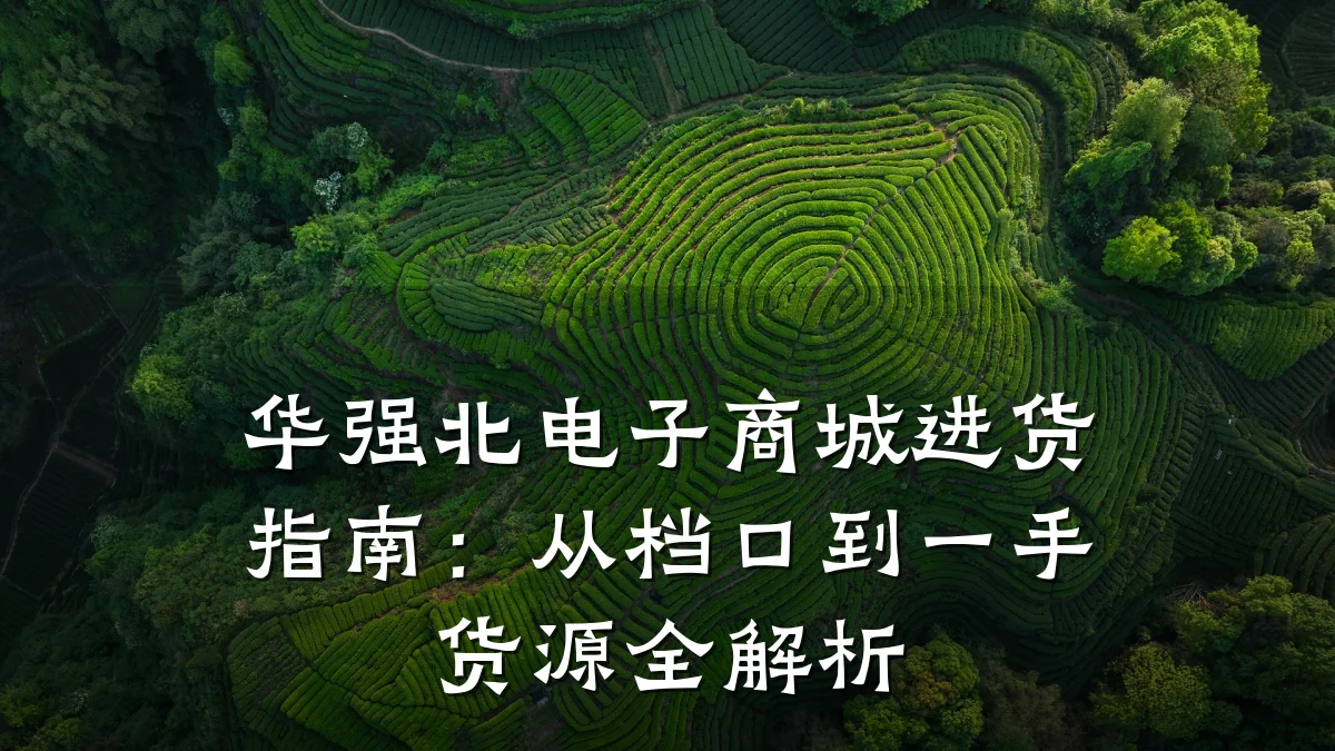 华强北电子商城进货指南:从档口到一手货源全解析