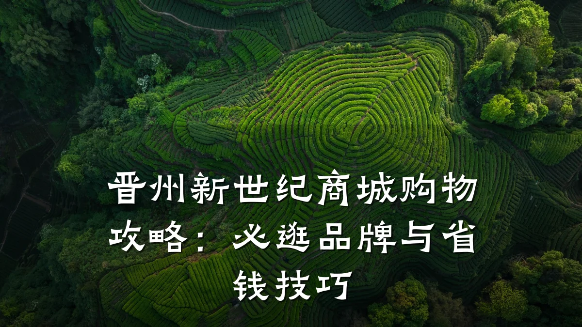 晋州新世纪商城购物攻略：必逛品牌与省钱技巧