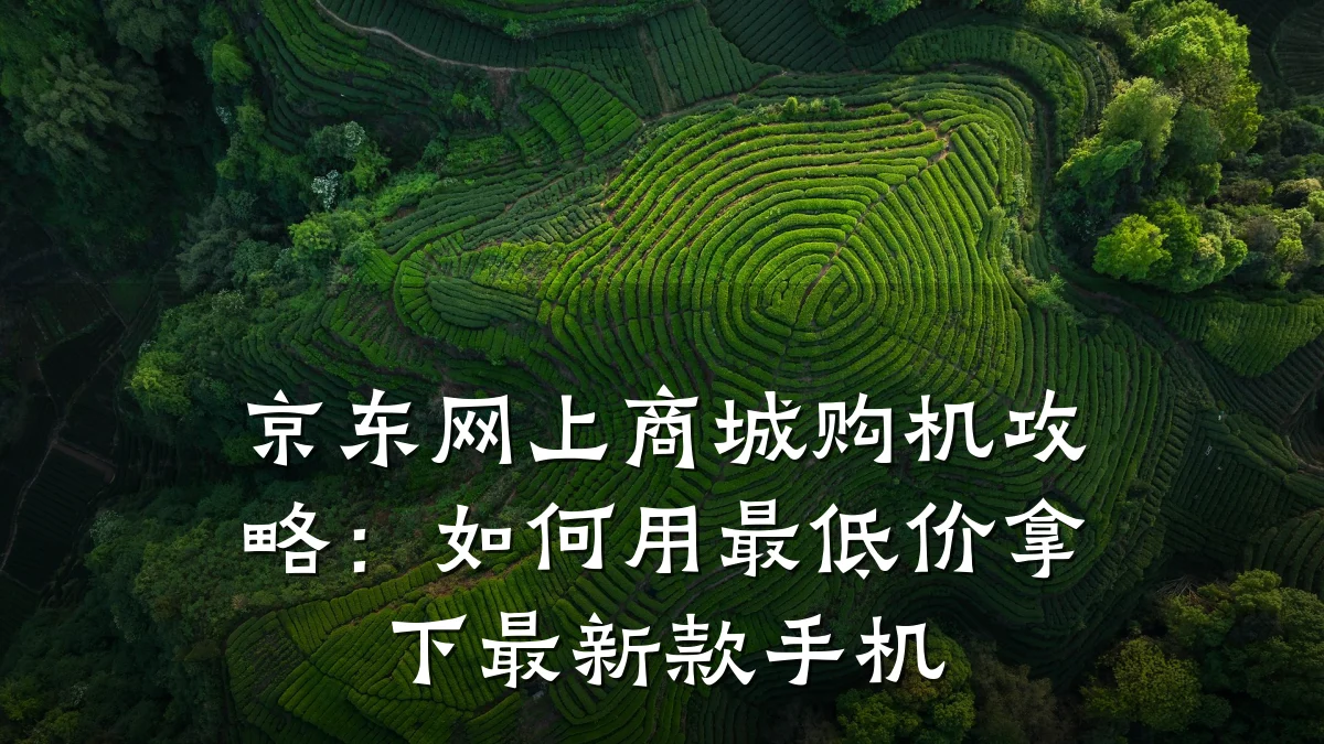 京东网上商城购机攻略：如何用最低价拿下最新款手机