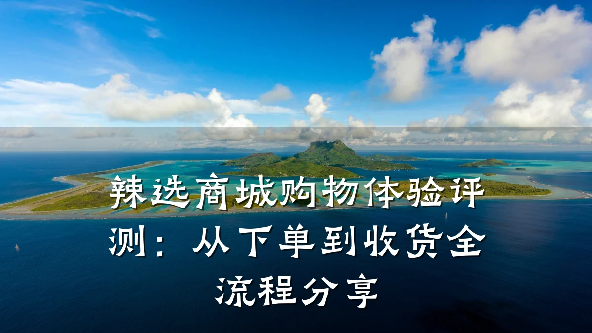 辣选商城购物体验评测:从下单到收货全流程分享