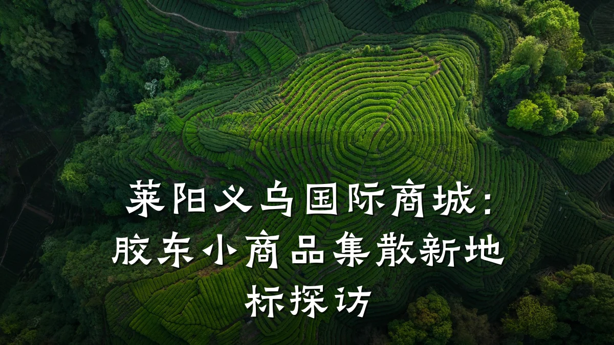 莱阳义乌国际商城:胶东小商品集散新地标探访