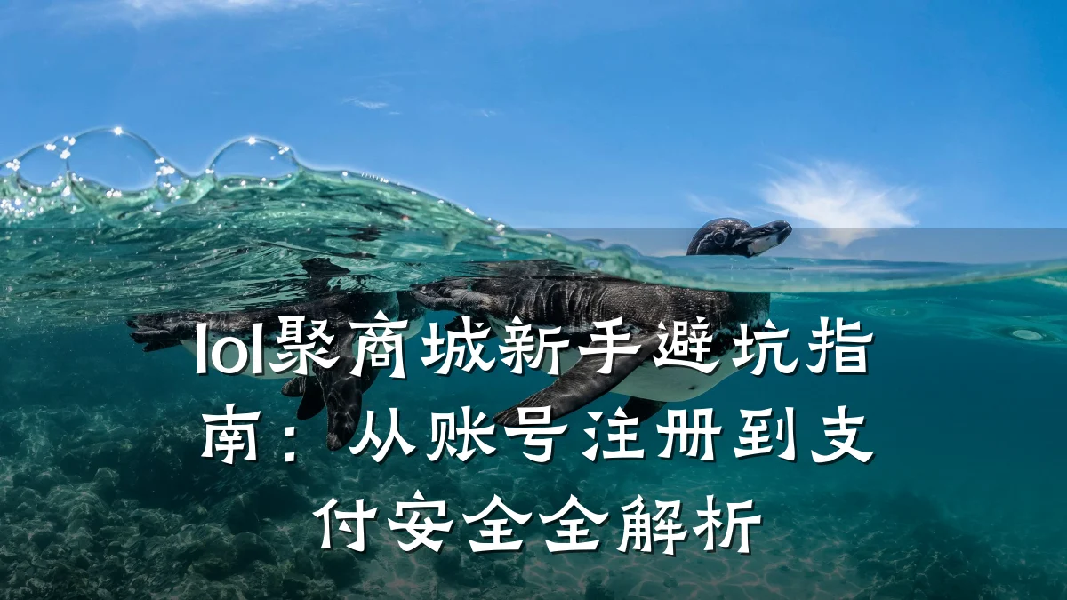 lol聚商城新手避坑指南:从账号注册到支付安全全解析
