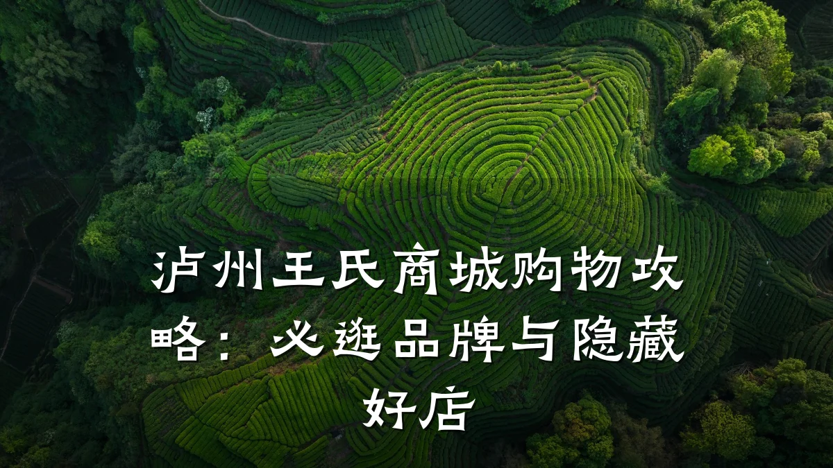 泸州王氏商城购物攻略：必逛品牌与隐藏好店