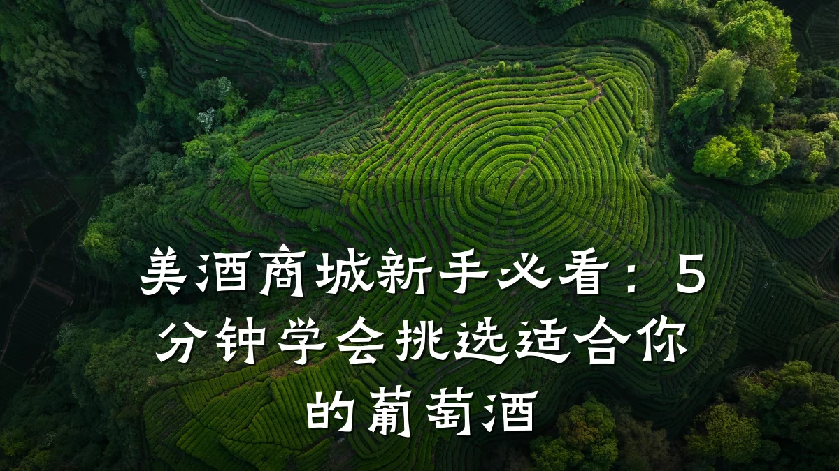 美酒商城新手必看：5分钟学会挑选适合你的葡萄酒