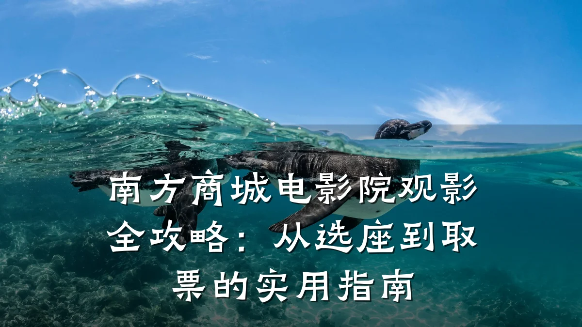 南方商城电影院观影全攻略:从选座到取票的实用指南