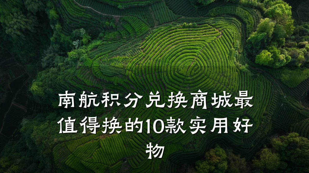 南航积分兑换商城最值得换的10款实用好物