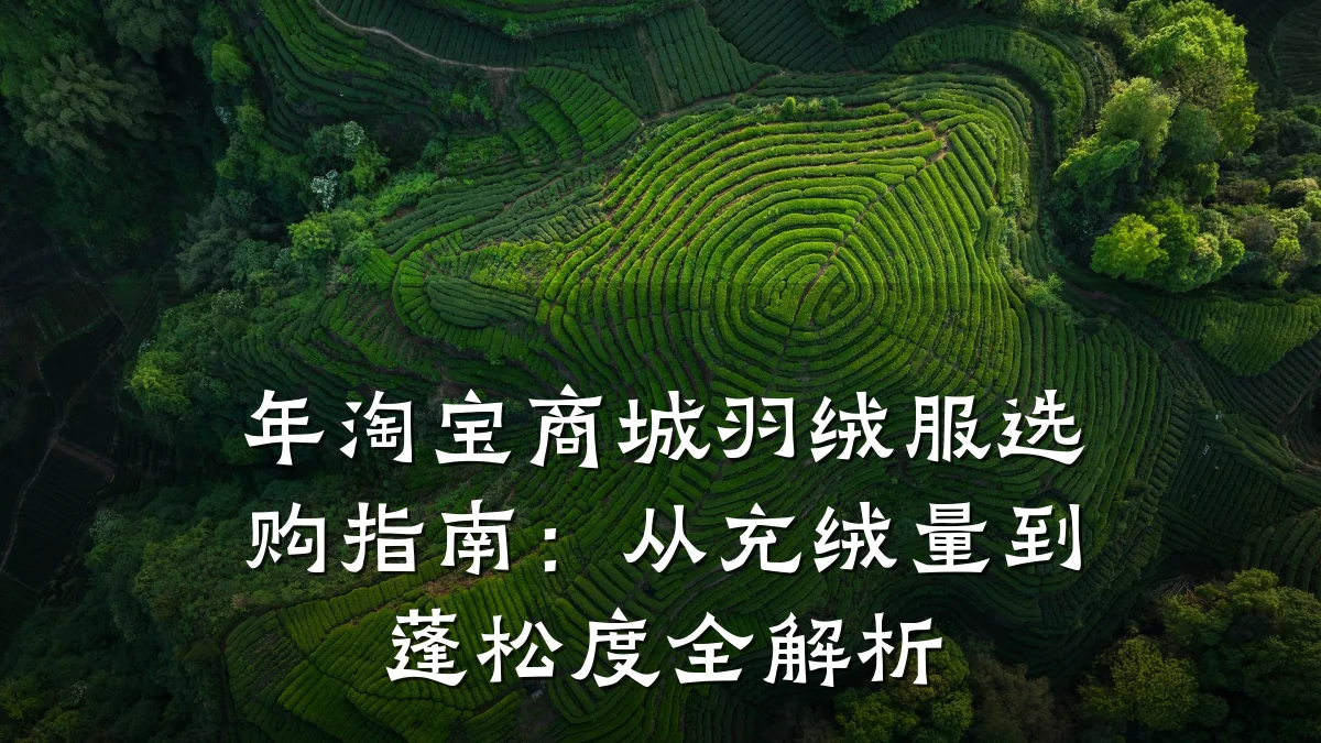 年淘宝商城羽绒服选购指南:从充绒量到蓬松度全解析