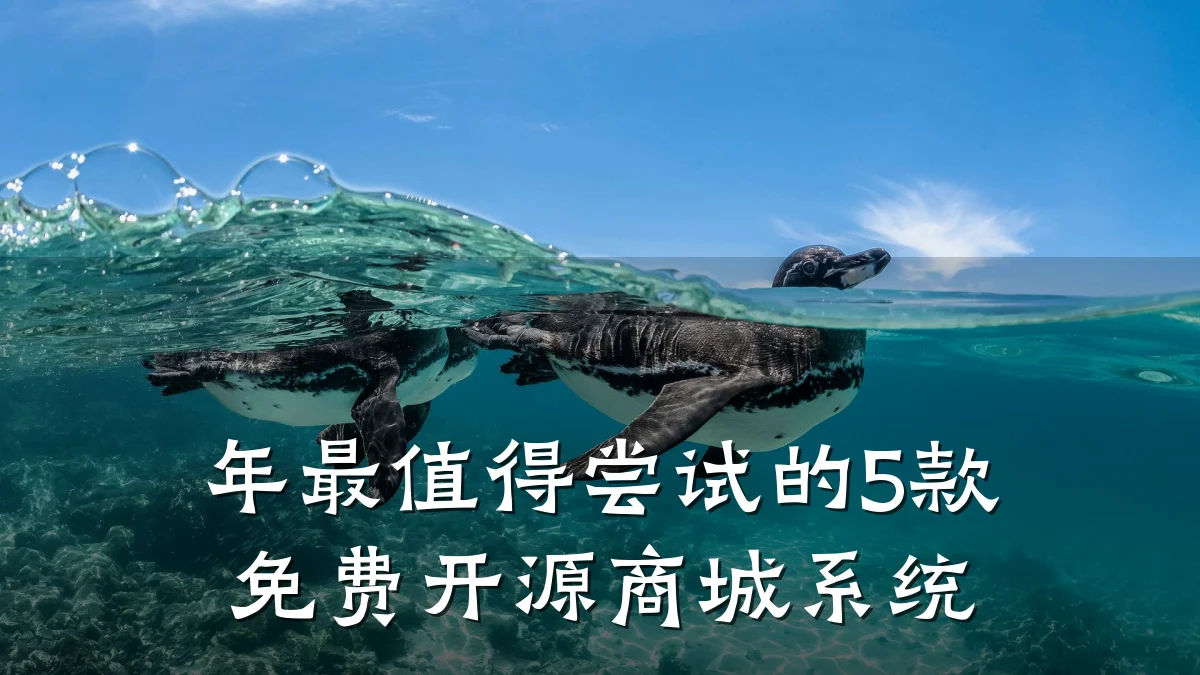 年最值得尝试的5款免费开源商城系统