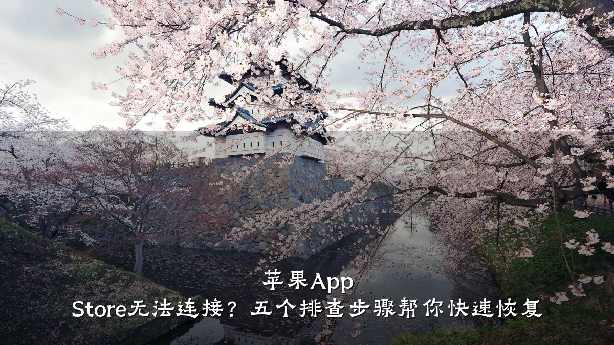 苹果App Store无法连接?五个排查步骤帮你快速恢复