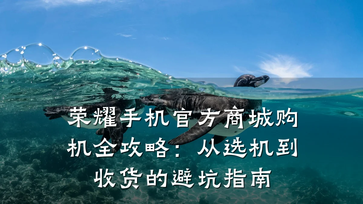 荣耀手机官方商城购机全攻略:从选机到收货的避坑指南