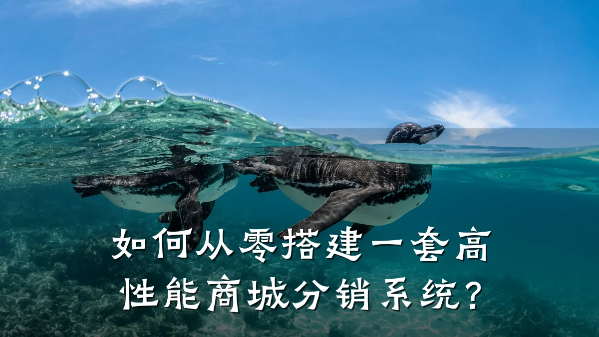 如何从零搭建一套高性能商城分销系统?