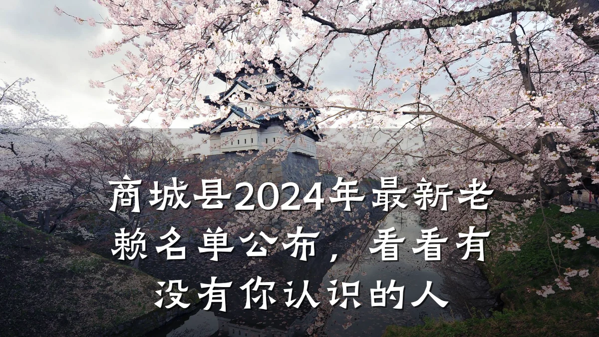 商城县2024年最新老赖名单公布,看看有没有你认识的人