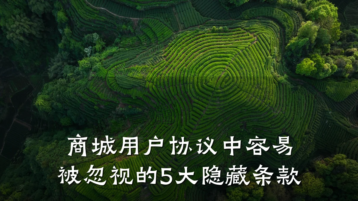 商城用户协议中容易被忽视的5大隐藏条款