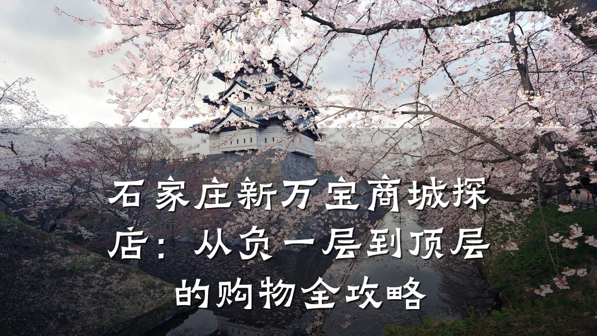 石家庄新万宝商城探店:从负一层到顶层的购物全攻略