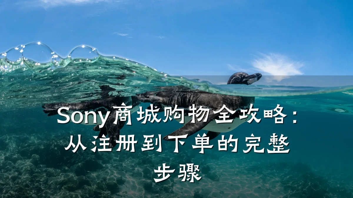Sony商城购物全攻略:从注册到下单的完整步骤