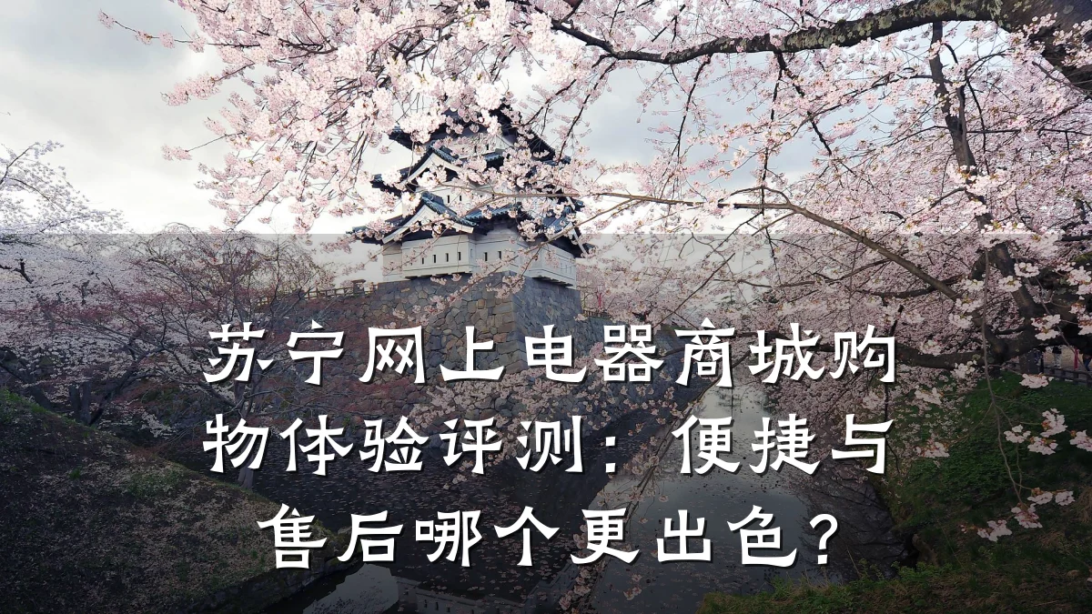 苏宁网上电器商城购物体验评测:便捷与售后哪个更出色?