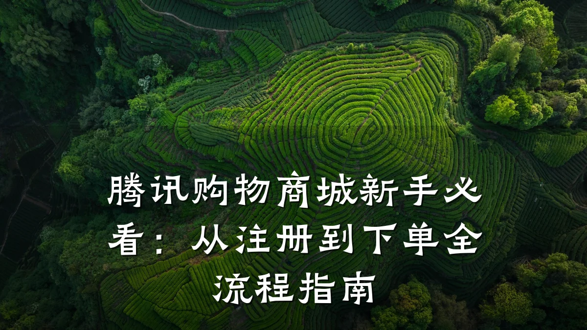腾讯购物商城新手必看：从注册到下单全流程指南