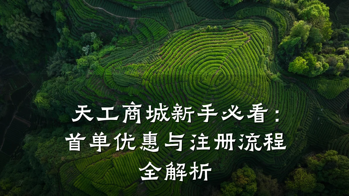 天工商城新手必看:首单优惠与注册流程全解析