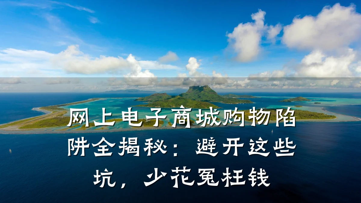 网上电子商城购物陷阱全揭秘:避开这些坑,少花冤枉钱