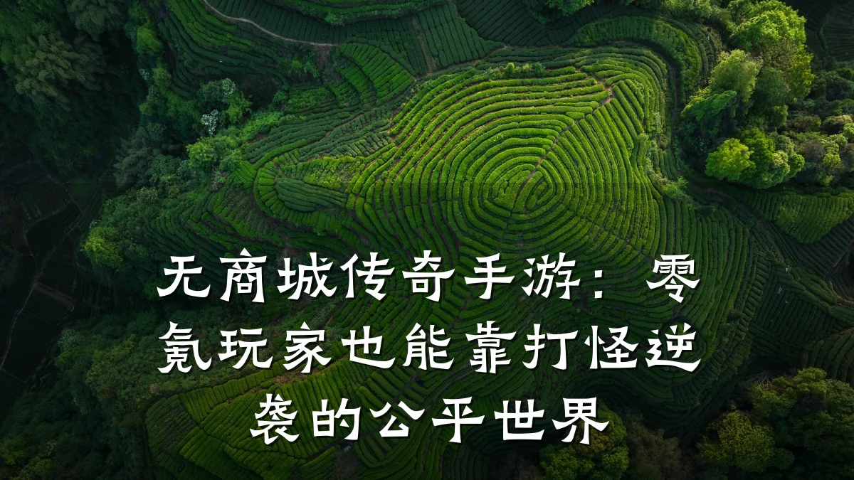 无商城传奇手游:零氪玩家也能靠打怪逆袭的公平世界