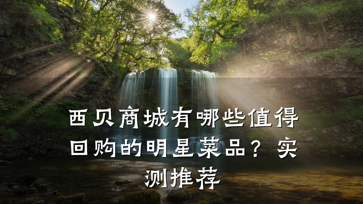 西贝商城有哪些值得回购的明星菜品？实测推荐