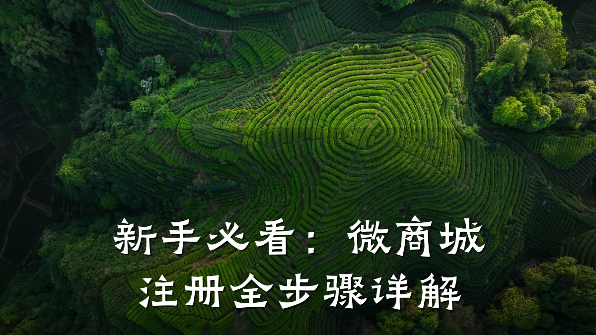 新手必看：微商城注册全步骤详解