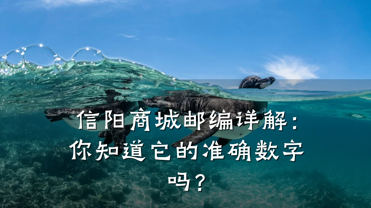 信阳商城邮编详解:你知道它的准确数字吗?